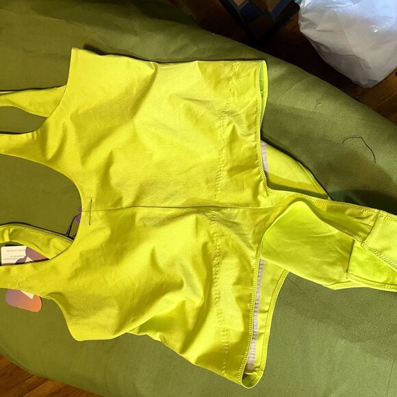 NWT Yitty Yellow Headliner Shaping Open Bust Thong Bodysuit and Bandeau Bra Set - Picture 10 of 10